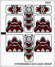 Lego 70127 New Legends of Chima STICKER SHEET Only 100% Original Set Decals