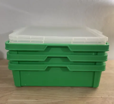 LEGO 9922 Green Storage Box with Lid vintage 1990