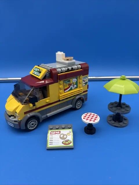 Lego City 60150 - Pizza Van Food Truck (Incomplete) - Van & Some Parts