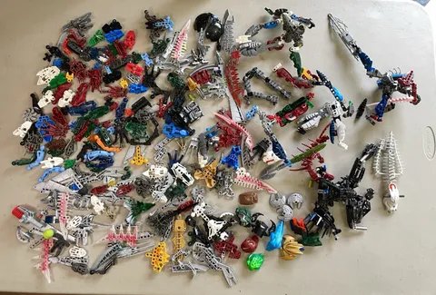 Lego Bionicle Bulk Lot of 3 lbs, 11oz Mixed Parts/Pieces