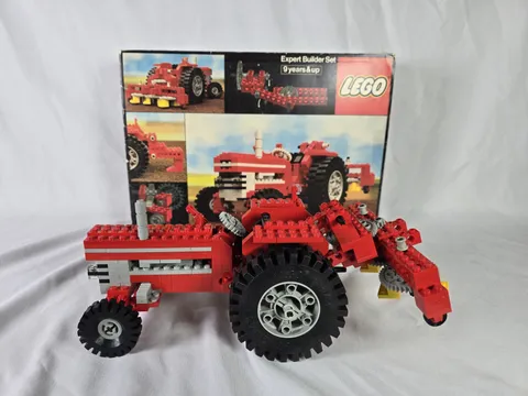 1977 Lego 952 Farm Tractor Technic Set Complete W/Box, Instructions & Catalog