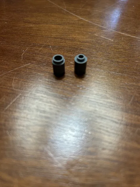 Lego 2x 3062b Dark Bluish Gray Brick, Round 1 x 1 Open Stud 6209