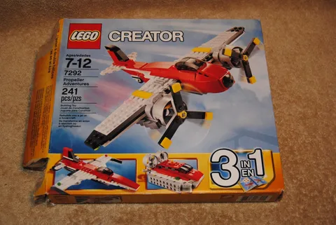 2012 Lego Creator Propeller Adventures 3 in 1 7292 3 Sealed Bags 1 Open Bag