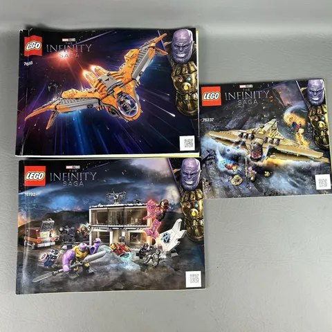 Lego Marvel Infinity Saga Instruction Manual Lot 3 Booklets 76192 76193 76237