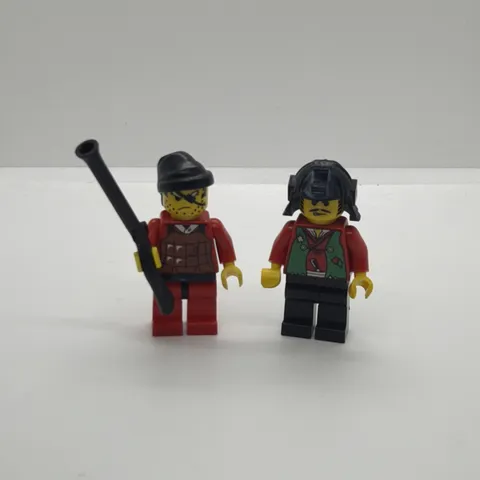 Lego cas052 & cas053 Ninja Robber/brown & green - LOT OF 2 - Minifigure - Ninja