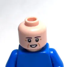 Lego - Minifigure Head - Light Skin, Cheek Lines, Teeth