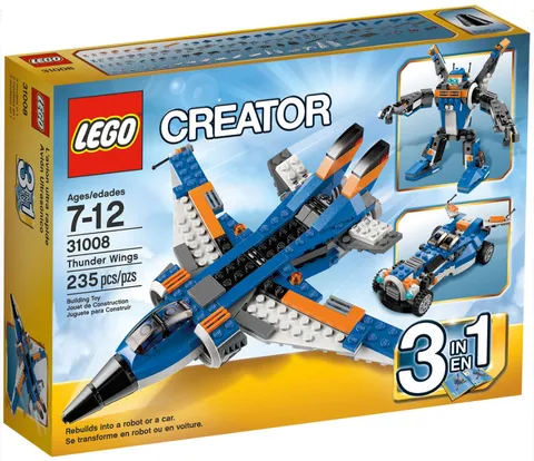 LEGO - 31008 Thunder Wings - 3 in 1 Creator - Complete Set / No Box - Ships Fast