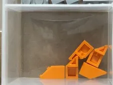 LEGO Parts - Orange Wedge 2 x 1 x 2/3 Right - No 29119 - QTY 5