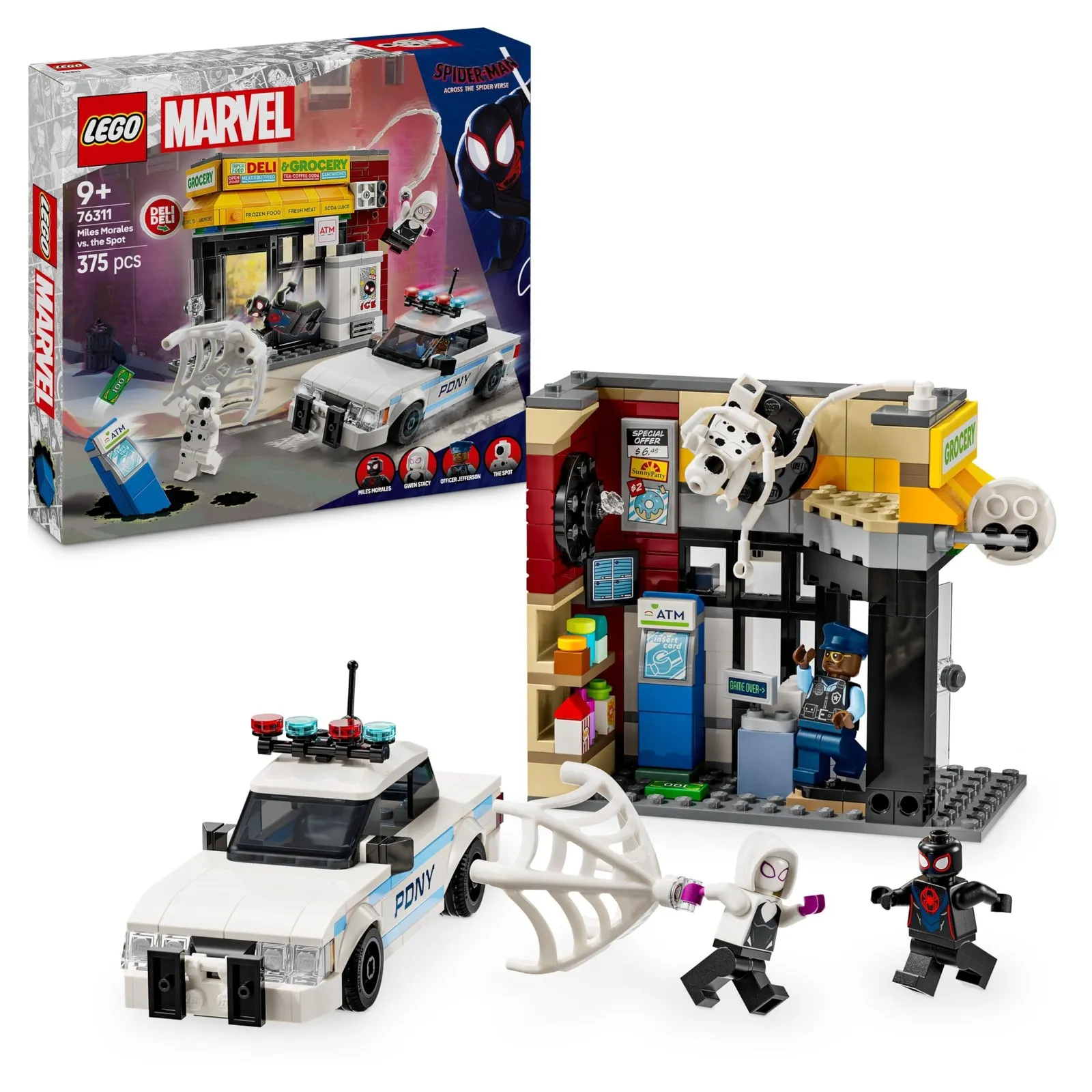 LEGO Marvel Spider-Verse: Miles Morales vs. de Spot, Superhelden Bouwpakket voor