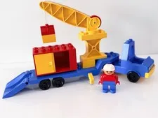 Duplo lego vintage 2638 truck, crane truck, including original - Complete