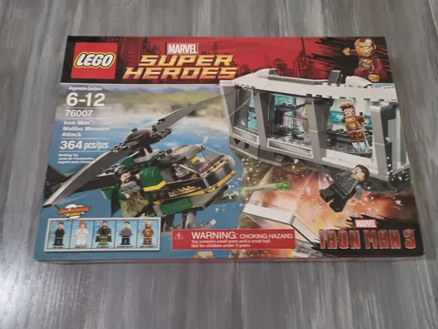 Lego Marvel Super Heroes #76007 Iron Man Malibu Mansion Attack MISB 364 pieces!