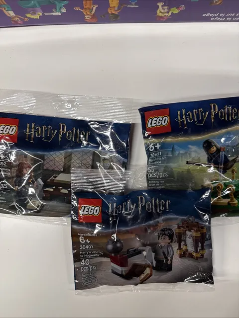 LEGO Harry Potter Hermione Cho Hedwig Golden Snitch Polybags 30407 30651 30392