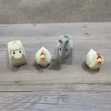 VINTAGE Lego Duplo Farm Animals  Lot Of 4 Sheep Horse Chickens