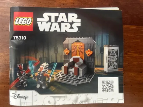 LEGO STAR WARS Duel On Mandela # 75310 Ahsoka & Darth Instructions Manual ONLY