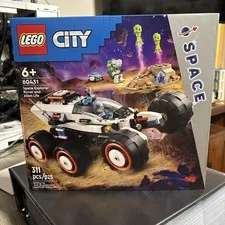Lego 60431 City Space Explorer Rover And Alien Life 311 Pieces Building Toy New