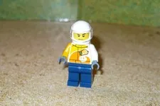 LEGO City Helicopter Pilot Vita Rush Mini Figure Replacement  (T1)