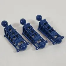 3X LEGO Bionicle DARK BLUE Toa Metru Lower Section Part Lot 47297 Krekka 8623
