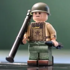 LEGO Minifig Co. Custom WW2 USMC Soldier With BrickArms