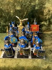 14x 54mm MINI NOVEL 9th IX LEGION HISPANA AQUILIFER & SIGNIFER Genuine LEGO Bases