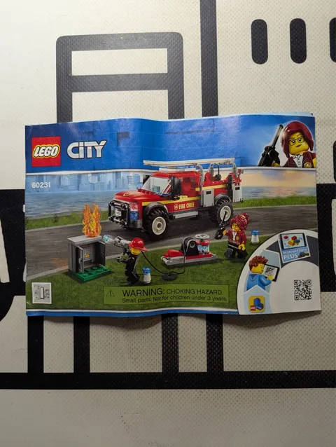 LEGO CITY 60231 Fire Chief Response Truck Instruction Manual Only! No Bricks!