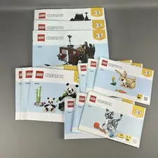 Lego Creator 3 in 1 Instruction Manual Lot 12 Booklets 31162 31163 31165 31167