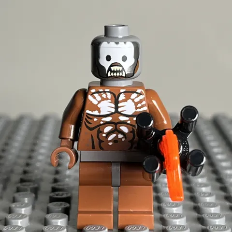 LEGO Lord of the Rings Berserker Uruk-Hai minifigure LOR019 w/torch set 9474 3D