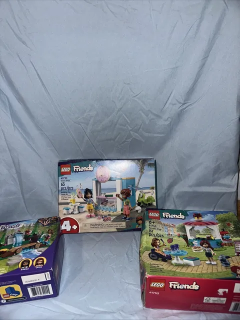 LEGO Friends Bundle – Donut Shop, Pancake Shop & Forest Waterfall + Manuals
