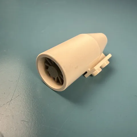 LEGO JET ENGINE piece white  & Gray Turbine 1x2 Plate