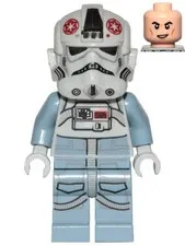 LEGO® Minifigure Star Wars sw1105 AT-AT Driver Dark Red Imperial Logo Cheek Line