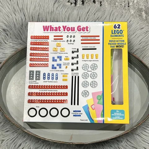 Lego Gear Bots w/Lego Instruction Book Create 8 Different Machines