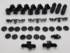 LEGO RC TRAIN WHEELS BUFFERS COUPLINGS MAGNETS PARTS LOT