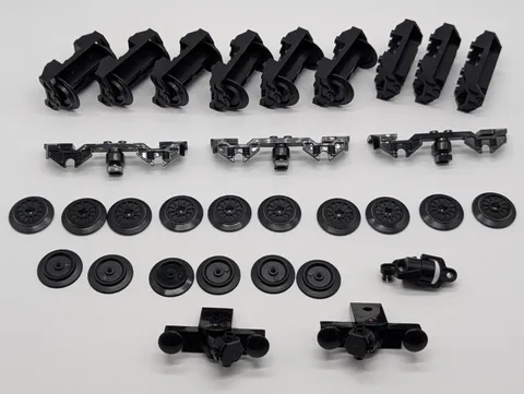 LEGO RC TRAIN WHEELS BUFFERS COUPLINGS MAGNETS PARTS LOT
