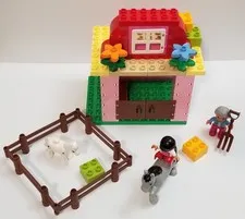 RARE Lego Duplo Toddler Building Set #10500 Horse Stable Complete Pony Barn Farm