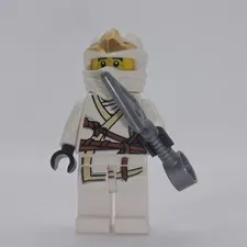 LEGO Ninjago Minifigure Zane ZX White Good Cond. Authentic