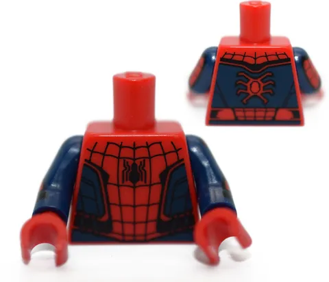 LEGO Minifigure Torso Red Spider Man dark blue costume 9 arm print 76130 6195624