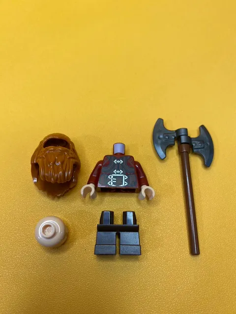 Genuine Lego lor055 Minifig Figurine:Gloin the Dwarf Fast Shipping!