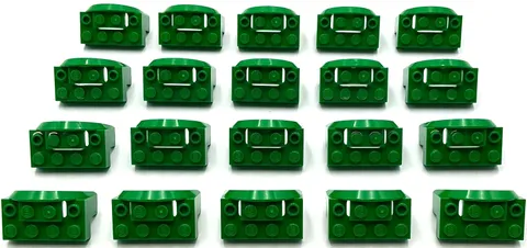 Lego 20 New Green Vehicle Mudguards 4 x 2 1/2 x 2 with Arch Round Parts