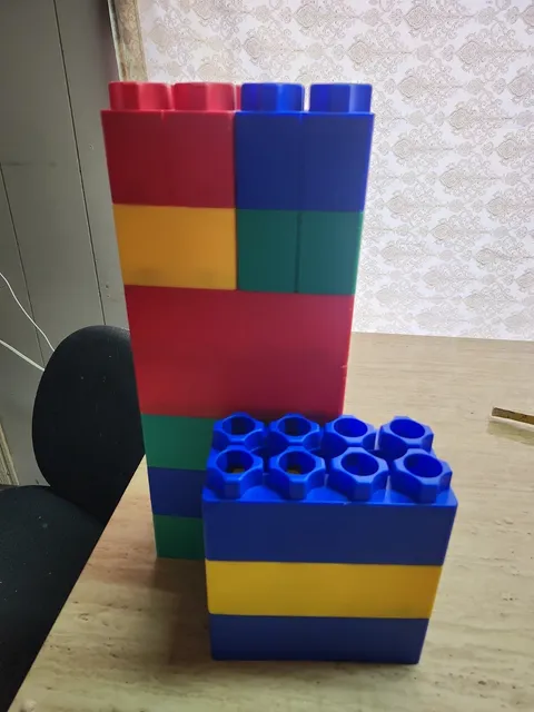Vintage Lot of 12 LEGO  Jumbo Bricks