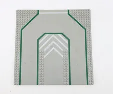 Lego Gray Baseplate 32 x 32 w 3 Driveways & Lines Pattern 6100px3 Free Ship