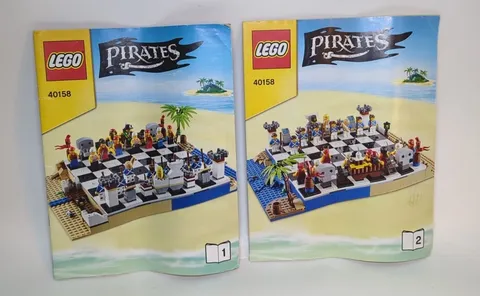 LEGO Pirates Chest Set Pirates 40158 Instruction MANUAL ONLY Lot of 2 Manuals 