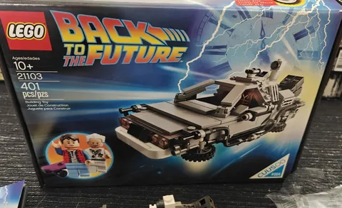 LEGO Back to The Future Delorean Time Machine 21103 Retired Set - Used