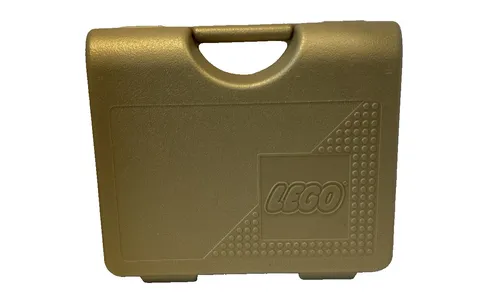 Vintage LEGO Gold 1997 Hard Plastic Carrying Case Storage Box Container