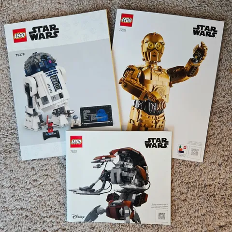 LEGO Star Wars™ Assorted Droid Instruction Manuals ONLY (75379, 75381, 75398)