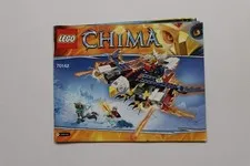 LEGO® LEGENDS OF CHIMA 70142 Eris' Fire Eagle Flyer Instruction Manual Only!