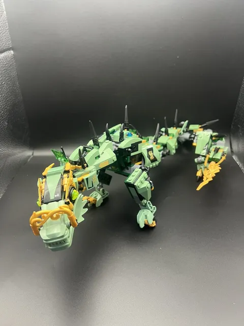 LEGO Ninjago Green Ninja Mech Dragon (70612) Dragon Parts & Pieces (INCOMPLETE)