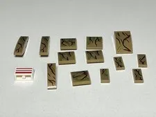 LEGO 76217 I Am Groot Printed Parts Lot Tree Bark Moss Vines Genuine LEGO