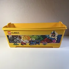 LEGO Classic Yellow Stackable Plastic Storage Container Bin 10696 (2015)