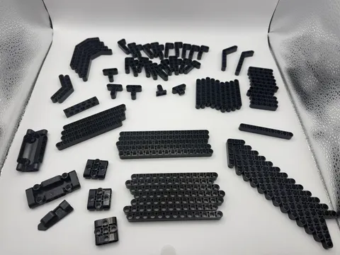 LEGO Technic Builder’s Pack - Black Mixed Beams & Connectors - 92pcs