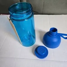 Lego  500ML Blue Transparent Drinking Bottle Great for School  BRAND NEW