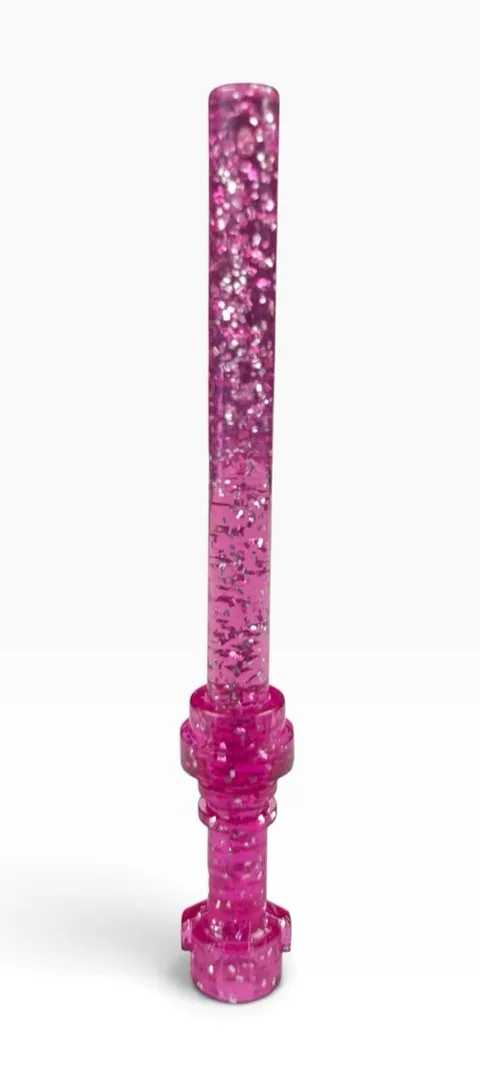 Official Lego Unreleased Color Monochrome Trans Dark Pink Glitter Lightsaber